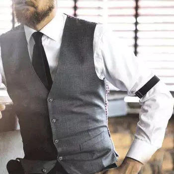 Модная рубашка унисекс для взрослых, эластичные манжеты на рукавах, регулируемые нескользящие ремешки, подвязки для рукавов One Size чёрный