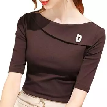 Модная рубашка, женские весенне-осенние однотонные топы M