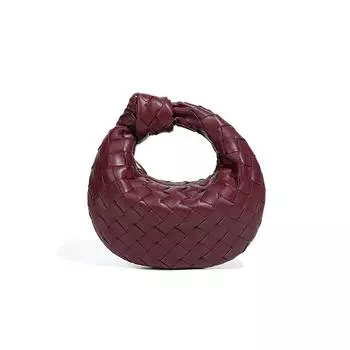 Модная ручная сумка для пельменей, плетеная и завязанная сумочка, универсальная мини-сумка для хранения помады