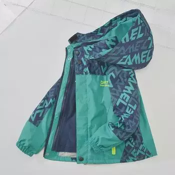 Модная съемная куртка 3 в 1 для мальчиков и девочек 2024 года на осень и зиму 150cm синий