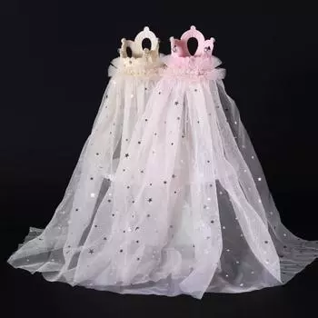 Модная сетчатая регулируемая свадебная вуаль для собак, домашних животных, кошек, корона, шляпа, продукт розовый