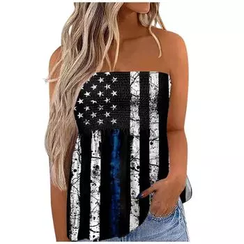 Модная сексуальная тонкая футболка с открытыми плечами и эластичным принтом на груди, топ L