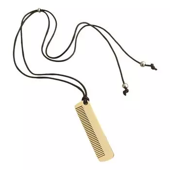 Модная шейная цепочка, расческа для волос, подвеска-шарм, ожерелье регулируемой длины, цепочка для ключицы, портативные женские украшения для укладки волос золотой