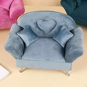 Модная шкатулка для драгоценностей на диване-кровати, мебель для кукольного домика, женский чехол, брелок для прикроватной тумбочки зелёный