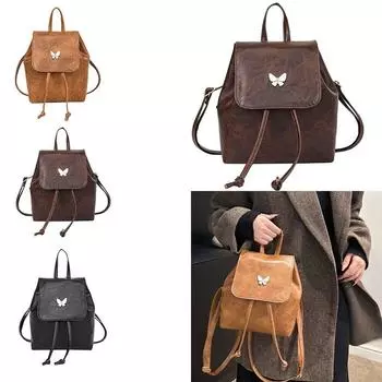 Модная школьная сумка из искусственной кожи, сумка-ранец, рюкзак для женщин и девочек