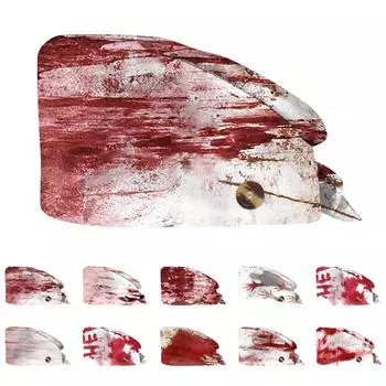 Модная шляпа для работы на Хэллоуин с принтом Повседневная кепка с сумкой One Size винный