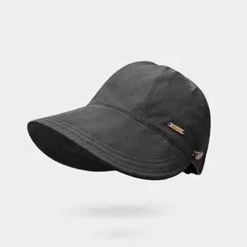 Модная шляпа рыбака для женщин с защитой от солнца и ультрафиолета чёрный