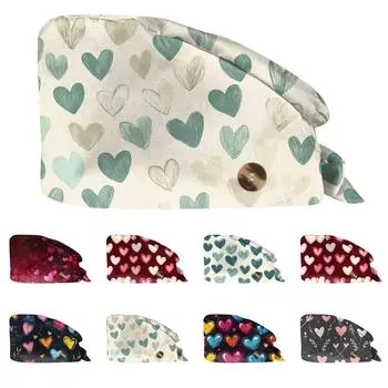 Модная шляпа с принтом ко Дню святого Валентина, повседневная, стираная, кепка-мешок One Size