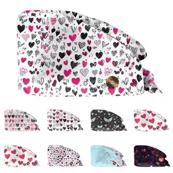 Модная шляпа с принтом ко Дню святого Валентина, повседневная, стираная, кепка-мешок One Size