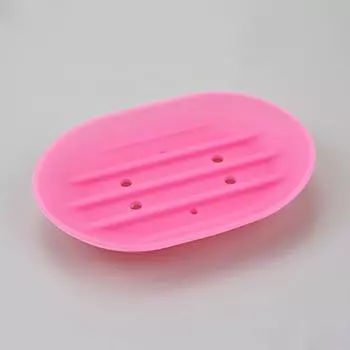 Модная силиконовая гибкая мыльница, держатель для мыла в ванной, дорожный держатель, тарелка, новая мыльница для ванной в конфетном цвете