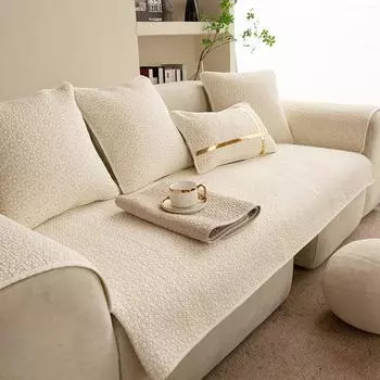 Модная скандинавская простая молочно-белая хлопковая подушка для дивана, четыре сезона, чехол для дивана, тканевое полотенце 70X70