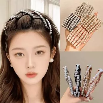 Модная складная повязка на голову для женщин и девочек, креативная повязка для мытья лица, челка для лба, сломанные волосы, фиксированные аксессуары для волос, подарки A2