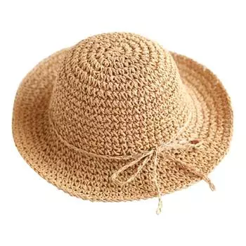 Модная соломенная шляпа от солнца в стиле бохо для летних каникул, пляжная кепка для родителей и детей Children s