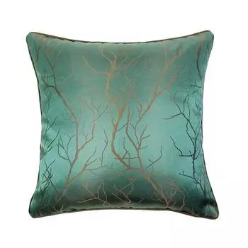 Модная современная наволочка с ветками деревьев бежевого темно-зеленого цвета, декоративная наволочка для дома, 45x45 см, 1 шт./лот 450mm*450mm бежевый
