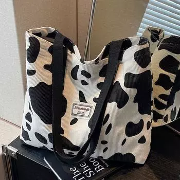 Модная студенческая сумка на одно плечо, женская сумка 2024 года, большая вместительная сумка для поездок на работу, сумка-тоут в литературном стиле