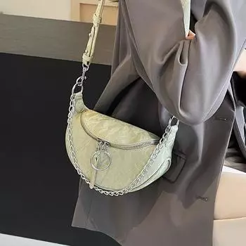 Модная сумка этого года с ощущением роскоши, новая модная поясная сумка 2024 года, универсальная летняя сумка через плечо Instagram, женская сумка, нагрудная сумка