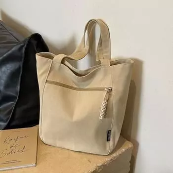 Модная сумка Большая вместимость Повседневная сумка через плечо Нишевая универсальная сумка подмышкой коричневый