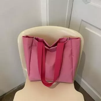 Модная сумка большой вместимости 2024 года, летняя новая простая модная сумка через плечо под мышкой, повседневная женская сумка-тоут Without pendant чёрный