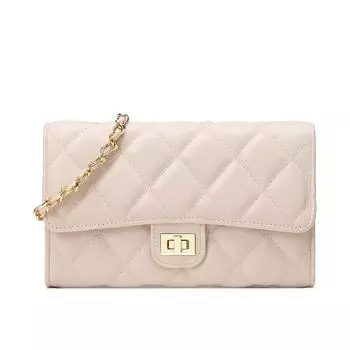 Модная сумка-цепочка, одноплечевая сумка, сумка для телефона, мини-универсальная сумка через плечо 19.5x2.5x12.5cm бежевый