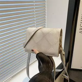 Модная сумка через плечо для отдыха и поездок на работу, модная сумка через плечо 2024 года, новая простая модная маленькая квадратная сумка чёрный