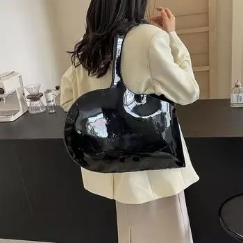 Модная сумка через плечо для женщин, уникальная, в форме сердца, легкая, из искусственной кожи, большая емкость, магнитная застежка для ежедневного использования, путешествий и фотосъемки