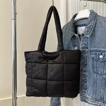 Модная сумка через плечо из хлопка с вышивкой, новая, большая вместимость, корейская версия, однотонная, с вышивкой нитью в иностранном стиле зелёный