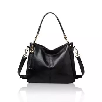 Модная сумка через плечо из коровьей кожи с бахромой, простая и натуральная кожаная сумка через плечо для женщин бордовый