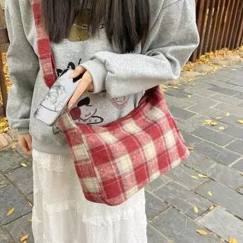 Модная сумка через плечо Элегантные и практичные сумки через плечо Сумка для повседневного использования красный