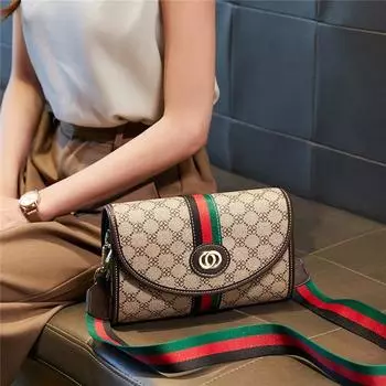 Модная сумка через плечо, контрастная сумка, женская сумка через плечо, сумка почтальона, плечевой ремень, маленькая квадратная сумка