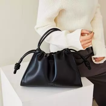 Модная сумка через плечо на одно плечо для женщин, новая французская текстура, мягкая кожаная сумка под мышкой, универсальная сумка для поездок на работу, тренд