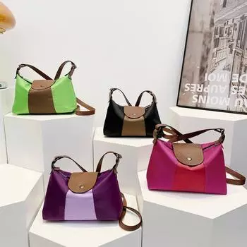 Модная сумка через плечо, новинка 2024 года, модная простая портативная женская диагональная сумка-дорожка, большая вместительная городская универсальная сумка-тоут