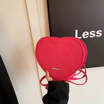 Модная сумка через плечо, простая нишевая сумка для женщин, летняя стильная модная сумка в форме сердца