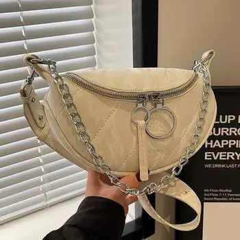 Модная сумка через плечо с цепочками для женщин, высококачественная летняя сумка из искусственной кожи Sense Crossbody для женщин, повседневная сумка через плечо
