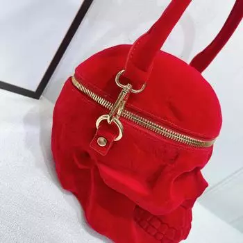 Модная сумка через плечо со светоотражающим черепом для мужчин и женщин — повседневный европейский и американский стиль Custom-made чёрный