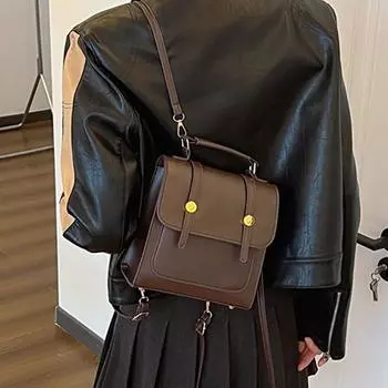 Модная сумка через плечо Винтажный рюкзак Высококачественная школьная сумка для студентов F