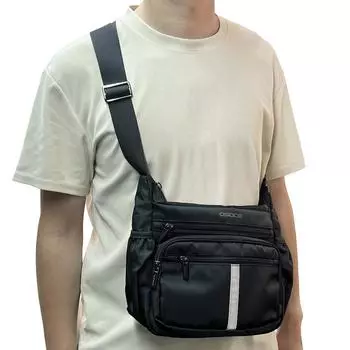 Модная сумка через плечо, водонепроницаемая, износостойкая, поясная сумка, повседневная нагрудная сумка для мужчин и женщин чёрный