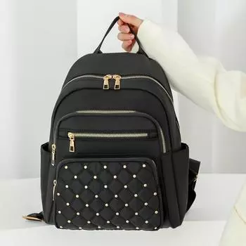 Модная сумка через плечо, женский рюкзак для путешествий и отдыха, студенческая школьная сумка One Size чёрный