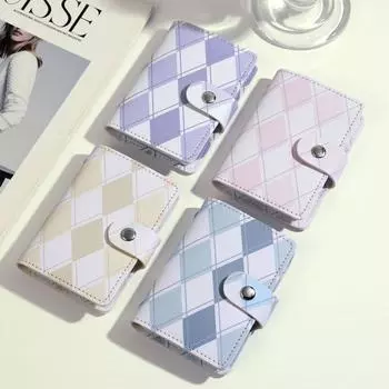 Модная сумка для карт Diamond, вместительная женская сумка для карт с несколькими отделениями, держатель для водительских прав, держатель для кредитных карт, кошелек для монет синий