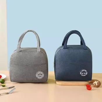 Модная сумка для ланча, сумка для ланча с героями мультфильмов, портативная изолированная сумка для ланча, сумка для еды для детей и взрослых на открытом воздухе розы красного