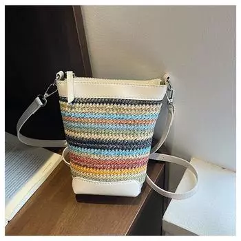 Модная сумка для мобильного телефона новая летняя текстура повседневная универсальная простая контрастного цвета портативная на плечо сумка-мессенджер