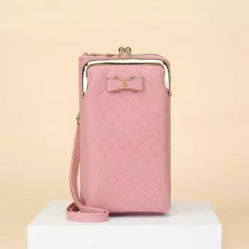 Модная сумка для мобильного телефона, женская маленькая сумка через плечо, модная сумка через плечо, большой вместительный двухслойный кошелек