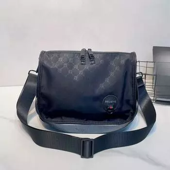 Модная сумка для мужчин или женщин, повседневная сумка, сумка-мессенджер, новая водонепроницаемая сумка из ткани Оксфорд, простая сумка для поездок на работу чёрный