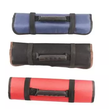 Модная сумка для ножей шеф-повара, рулон, кухонная, портативная, прочная, с карманами для хранения чёрный