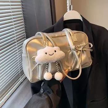 Модная сумка для поездок на работу и обратно, большая вместительная сумка, женская студенческая сумка на одно плечо для занятий, повседневная ручная сумка-тоут