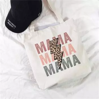 Модная сумка для покупок из холста с рисунком в виде забавных букв, сумка-тоут, сумка на плечо, большая вместимость, повседневная сумка-тоут Ba 24*26cm