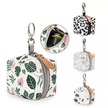 Модная сумка для пустышки для младенца, брелок для ключей, мультяшная полосатая сумка для хранения пустышки, переносной держатель для пустышки на открытом воздухе