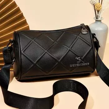 Модная сумка для женщин на осень, новая высококачественная текстура, модная сумка через плечо, однотонная универсальная сумка через плечо, сумка-подушка