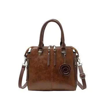 Модная сумка лето новая ретро тренд большая вместимость подвеска роза сумка через плечо для one size fits all коричневый