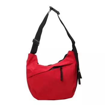 Модная сумка-мессенджер, модная спортивная сумка, большая вместимость, сумка-полумесяц, однотонные маленькие сумки через плечо для женщин и девочек красный