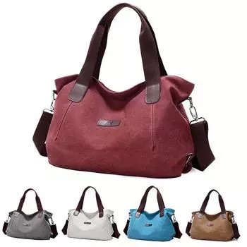 Модная сумка-мессенджер на одно плечо большой емкости, дорожные сумки для покупок коричневый